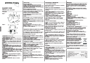 Mode d’emploi Peekton CLOCKY 2150 Radio-réveil