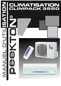 Mode d’emploi Peekton CLIMPACK 3550 Climatiseur