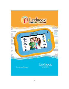 Handleiding Lexibook MFC270EN Junior Tablet