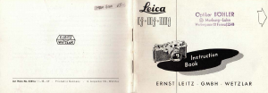 Manual Leica IIf Camera