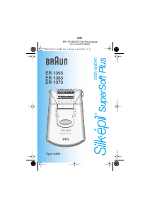 Руководство Braun ER 1373 Silk-epil SuperSoft Plus Эпилятор