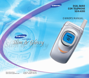 Handleiding Samsung SGH-A800T Mobiele telefoon