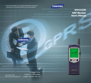 Bruksanvisning Samsung SGH-Q100DA Mobiltelefon