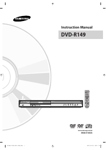 Bruksanvisning Samsung DVD-R149 DVD spelare