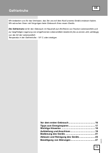 Bedienungsanleitung Gorenje FHE152W Gefrierschrank