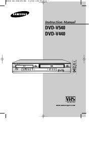 Handleiding Samsung DVD-V540 DVD-Video combinatie