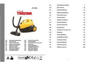 Manual Tristar SR-5239 Máquina de limpar a vapor