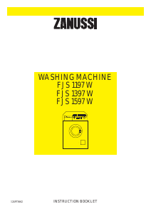 Handleiding Zanussi FJS 1597 W Wasmachine