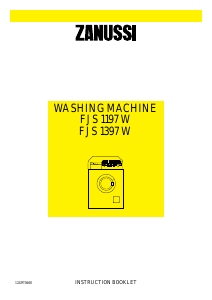 Bruksanvisning Zanussi FJS 1197 W Tvättmaskin