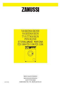 Bruksanvisning Zanussi FJS 1184 Tvättmaskin