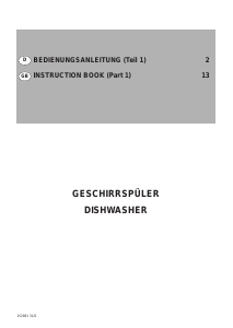 Bedienungsanleitung Zanussi ID 6745 B Geschirrspüler