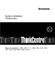 Mode d’emploi Lenovo ThinkCentre M72e 1112 Ordinateur de bureau