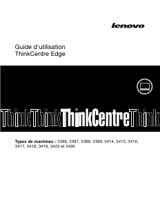 Mode d’emploi Lenovo ThinkCentre Edge 92z 3426 Ordinateur de bureau