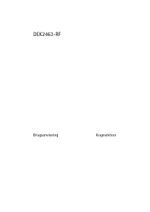 Brugsanvisning Voss-Electrolux DEK2463-RF Kogesektion