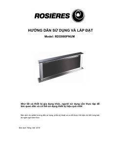 Hướng dẫn sử dụng Rosières RDD980PNUM Mũ đầu bếp