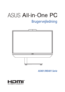 Brugsanvisning Asus M5401 Zen AiO 24 Stationær computer
