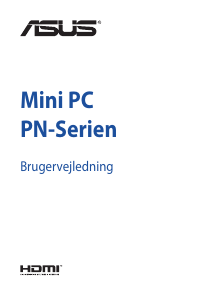 Brugsanvisning Asus PN40 Mini PC Stationær computer