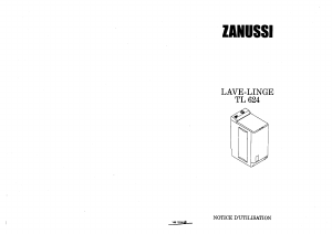 Mode d’emploi Zanussi TL624 Lave-linge