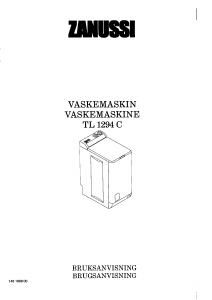 Brugsanvisning Zanussi TL1294C Vaskemaskine