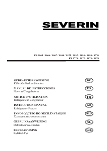 Bedienungsanleitung Severin KS 9898 Kühl-gefrierkombination