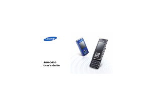 Bruksanvisning Samsung SGH-J600V Mobiltelefon