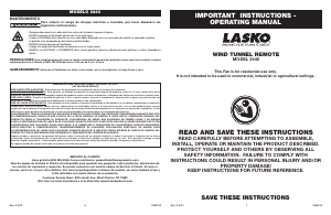 Handleiding Lasko 3440 Wind Tunnel Ventilator