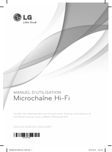 Mode d’emploi LG CMS2520F Stéréo