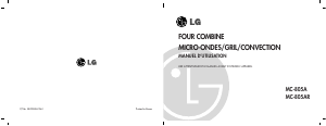 Mode d’emploi LG MC-805ARY Micro-onde
