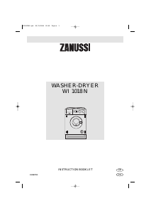 Handleiding Zanussi WI1018N Was-droog combinatie