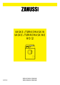 Brugsanvisning Zanussi WD12 Vaske-tørremaskine