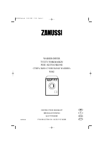 Bruksanvisning Zanussi W802 Kombinerad tvätt-tork