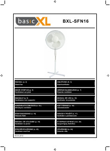 Brugsanvisning BasicXL BXL-SFN16 Ventilator