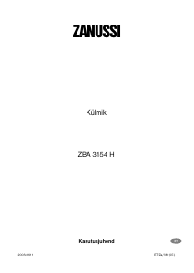 Kasutusjuhend Zanussi ZBA3154H Külmik