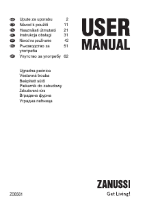 Használati útmutató Zanussi ZOB561XQ Kemence