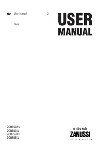 Manual Zanussi ZOB550XL Oven