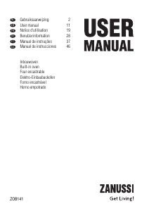 Manual de uso Zanussi ZOB141W Horno