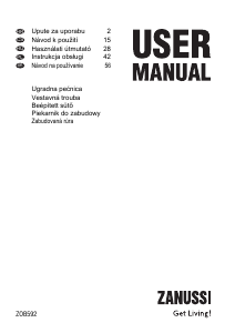 Használati útmutató Zanussi ZOB592WQ Kemence