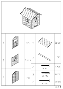 Instrukcja AXI Noa Domek dla dzieci