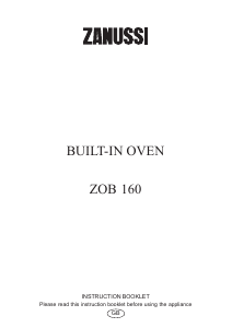 Manual Zanussi ZOB160W Oven