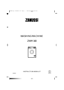 Handleiding Zanussi ZWM 160 Wasmachine