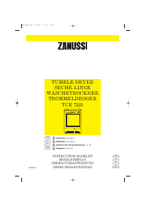Handleiding Zanussi TCE 7225 Wasdroger