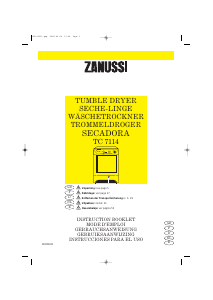 Handleiding Zanussi TC 7114 Wasdroger