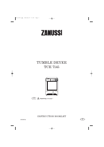 Handleiding Zanussi TCE 7145 Wasdroger