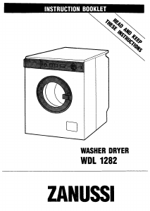 Handleiding Zanussi WDL1282/B Was-droog combinatie