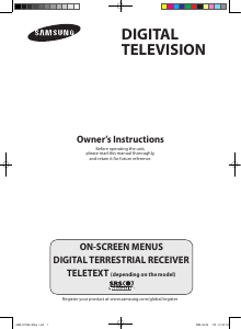 Handleiding Samsung WS-32Z408D Televisie