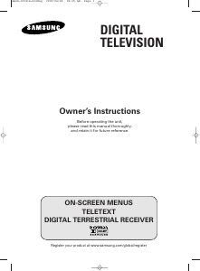 Bruksanvisning Samsung WS-28M204D TV