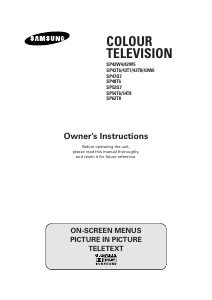 Bruksanvisning Samsung SP-42W5HP TV