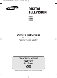 Handleiding Samsung SP-43W6HD Televisie