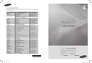 Handleiding Samsung PS50A486P1W Plasma televisie
