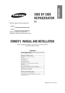 Bruksanvisning Samsung RS20NCSM Kyl-frys